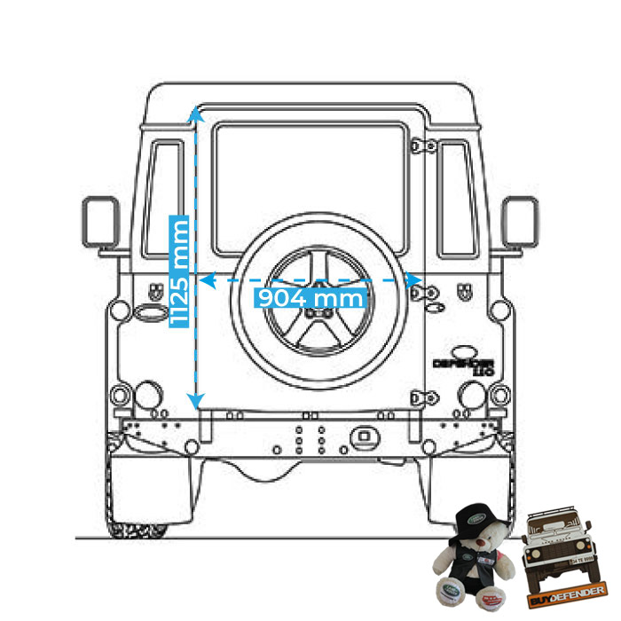 Defender Back Door Galvanised Full Kit - For Sale Land Rover Defender ...